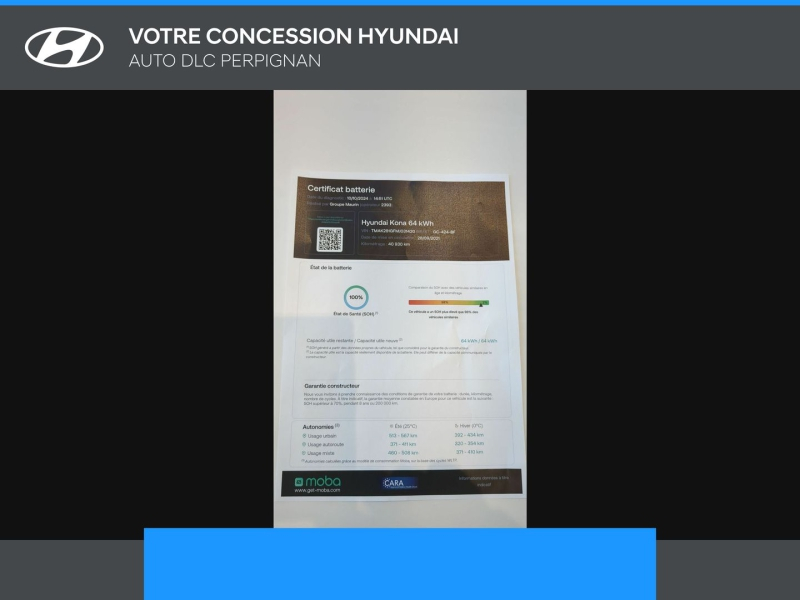 HYUNDAI Kona d’occasion à vendre à PERPIGNAN chez AUTO DLC (Photo 4)