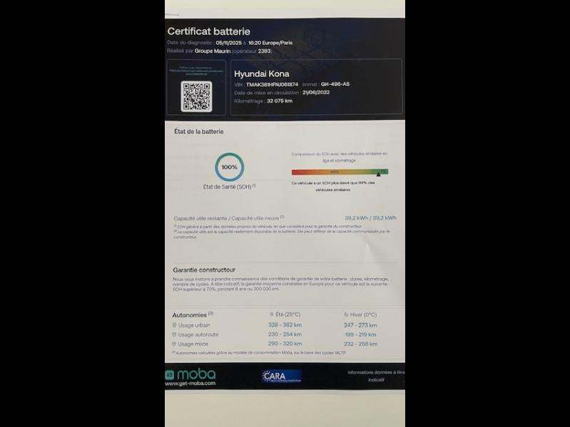 HYUNDAI Kona d’occasion à vendre à PERPIGNAN chez AUTO DLC (Photo 3)